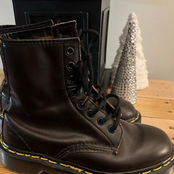 Kids/Women's Dr Martens / Wine Lace Up - Picture 6 of 10
